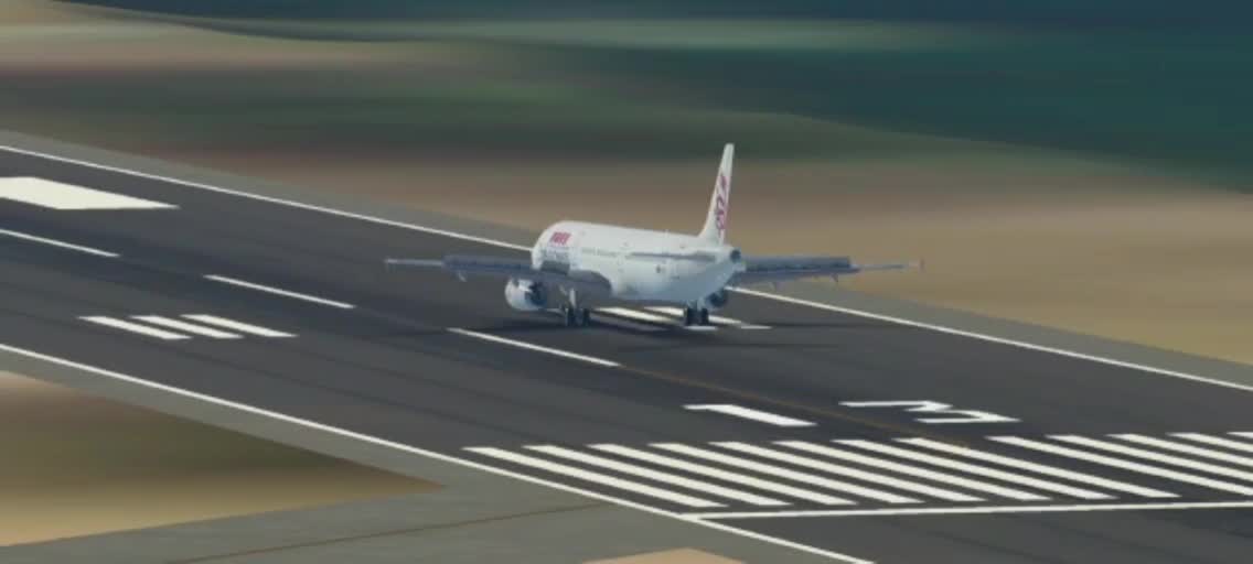 Trying to land a Airbus A321 in Kai Tak