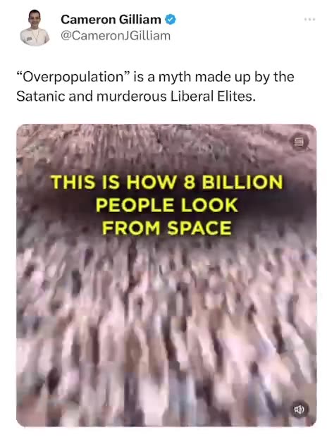 Overpopulation is a myth.