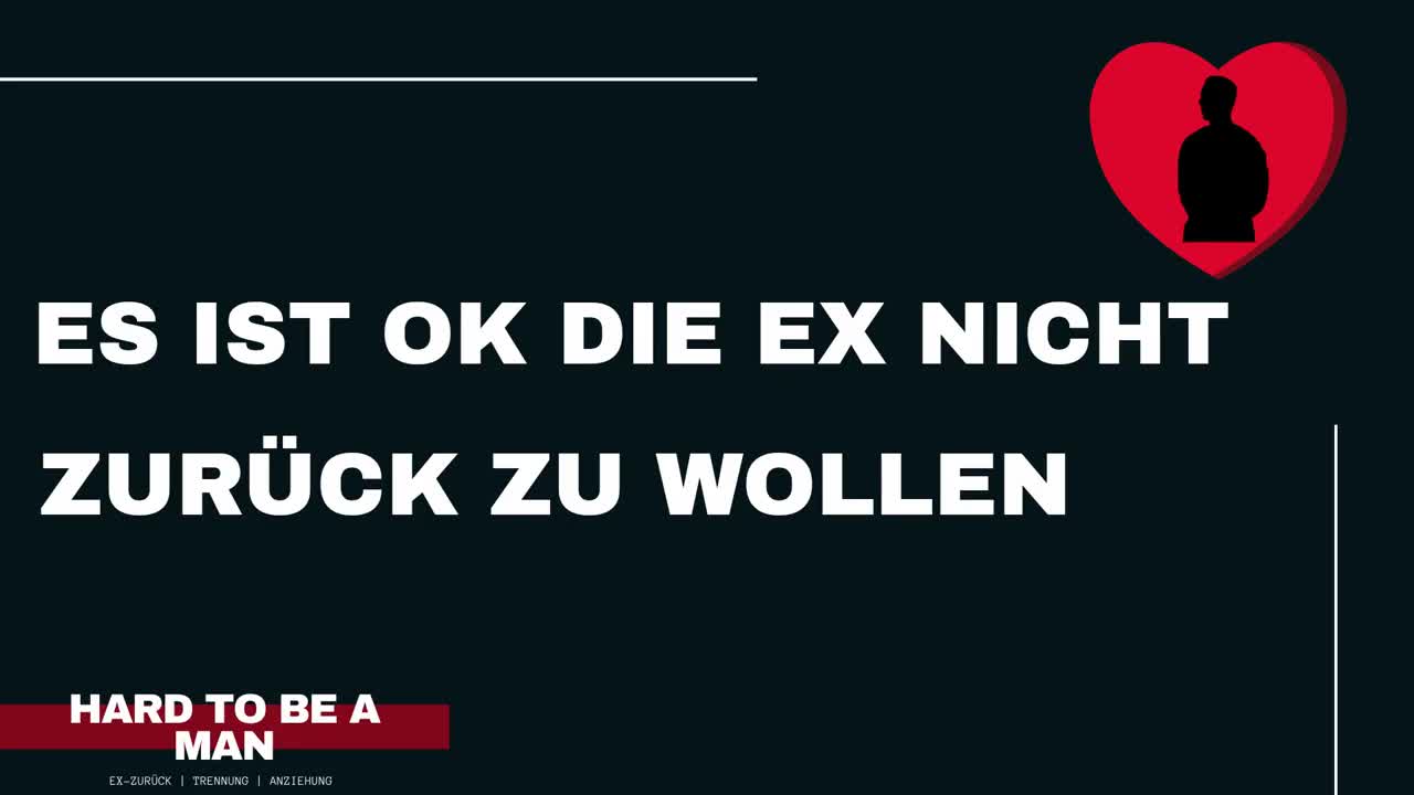 Es ist ok die Ex nicht zurück zu wollen