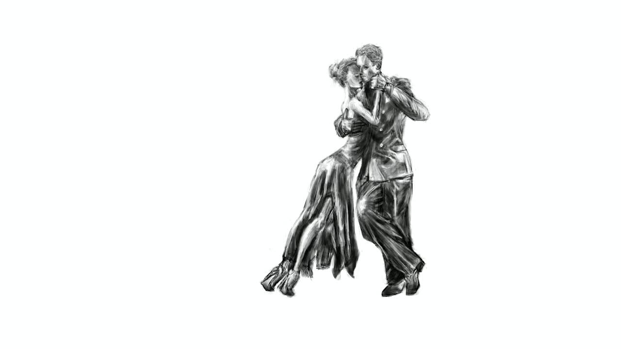 Argentine Tango time-lapse art (No. 319)