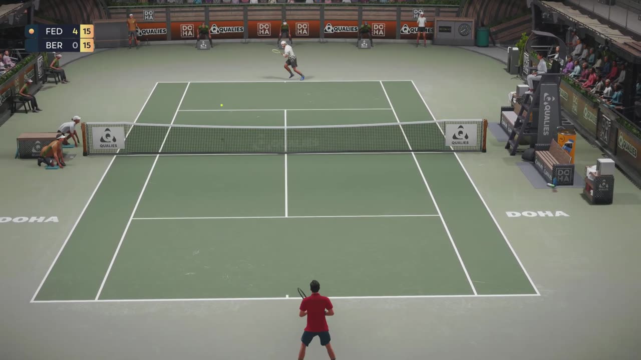 TopSpin 2K25 Federer vs Alcaraz Legend Difficulty Rome Clay 4K 60fps PS5