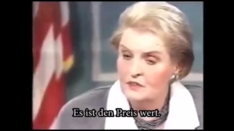 Madeleine Albright über den Tot von 500.000 Kindern