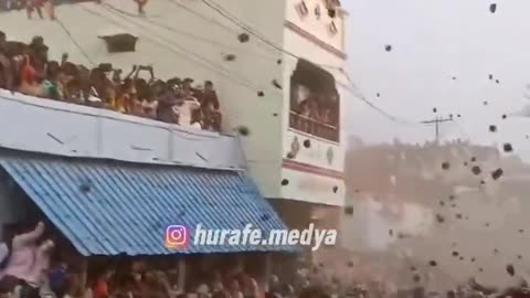 Annual India Poop Throwing Festival