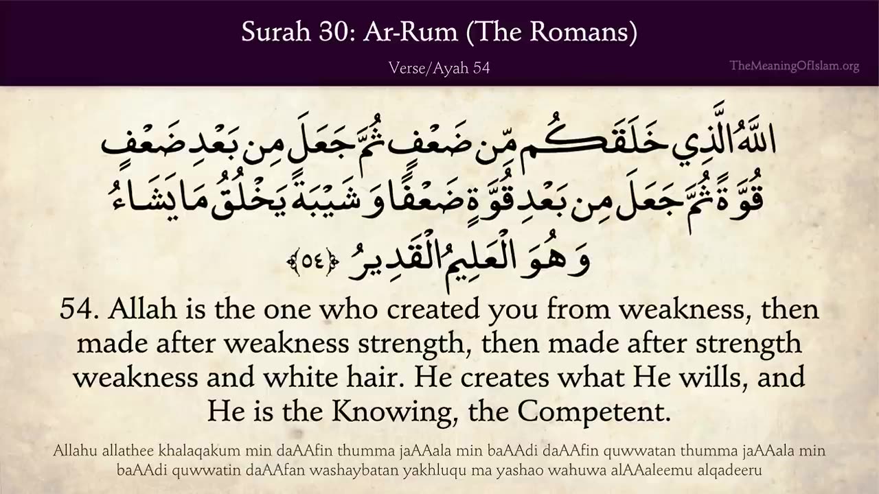 Quran: 30. Surah Ar-Rum (The Romans)