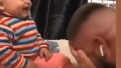 A child who does not stop laughing