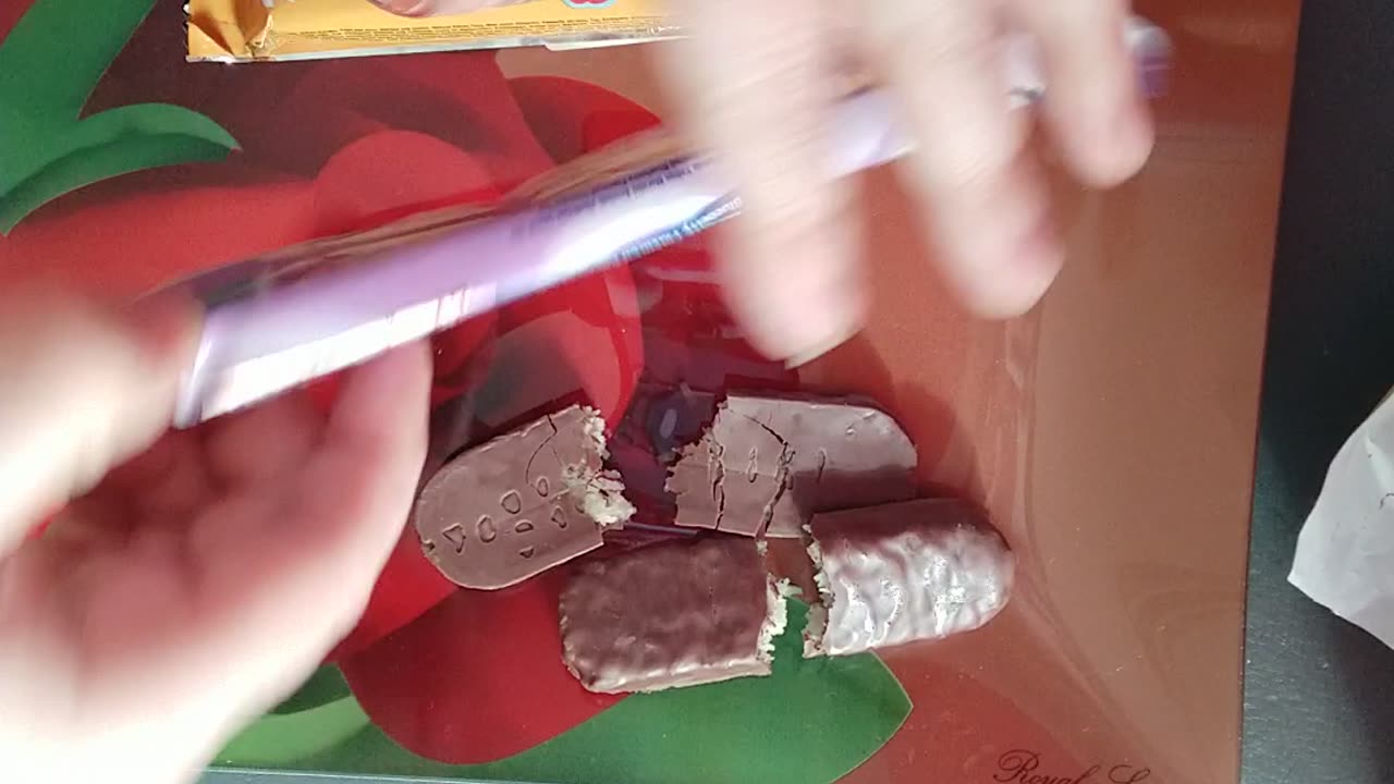 Unpacking chocolates