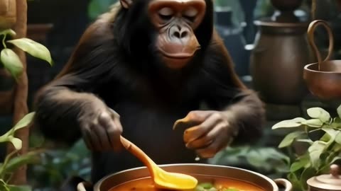 ANIMALS COOKING A.I. GENEATED