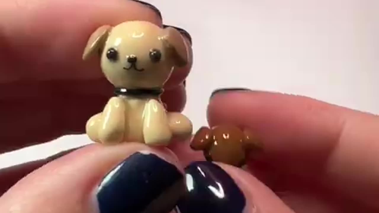 Cute Puppies Polymer Clay Charms