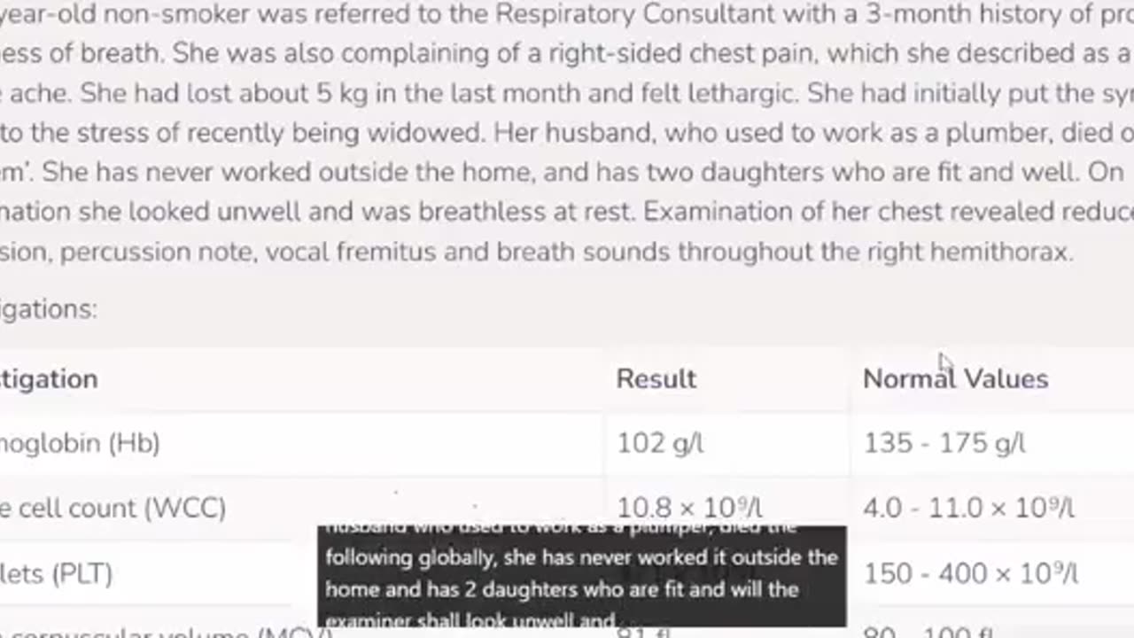 MRCP II Pastest Respiratory 1