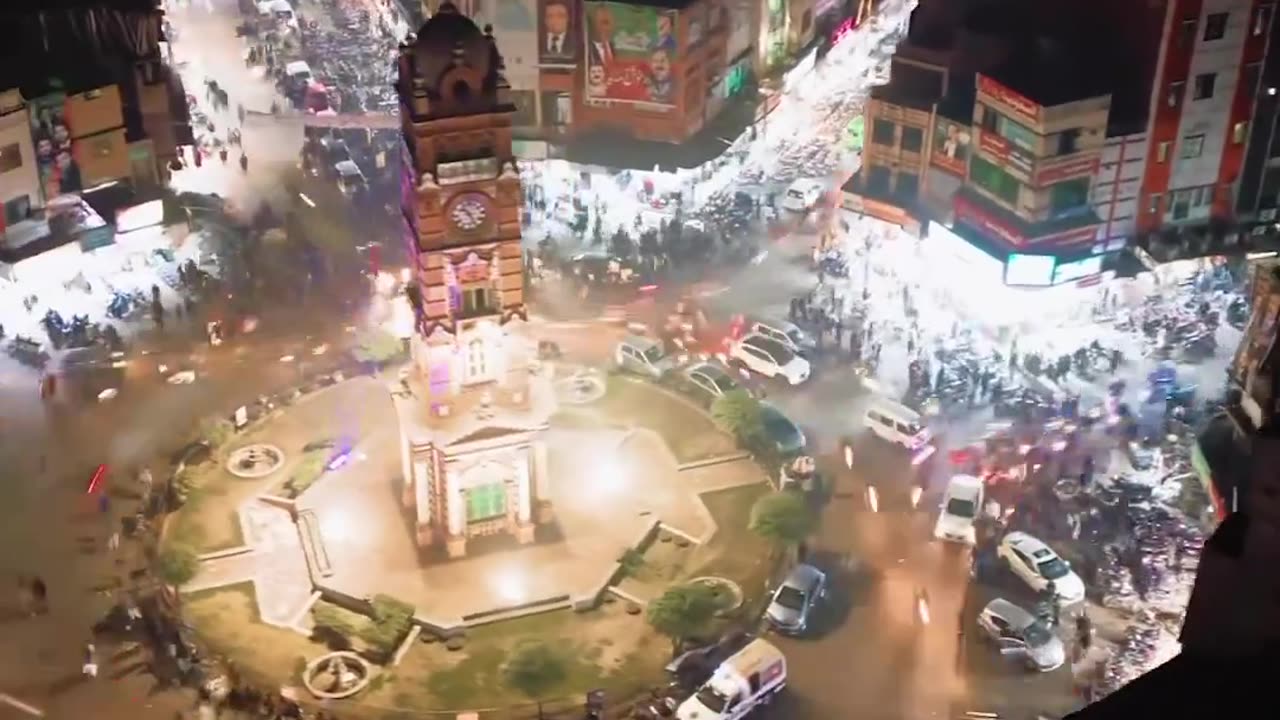 Clock Tower View of Faisalabad