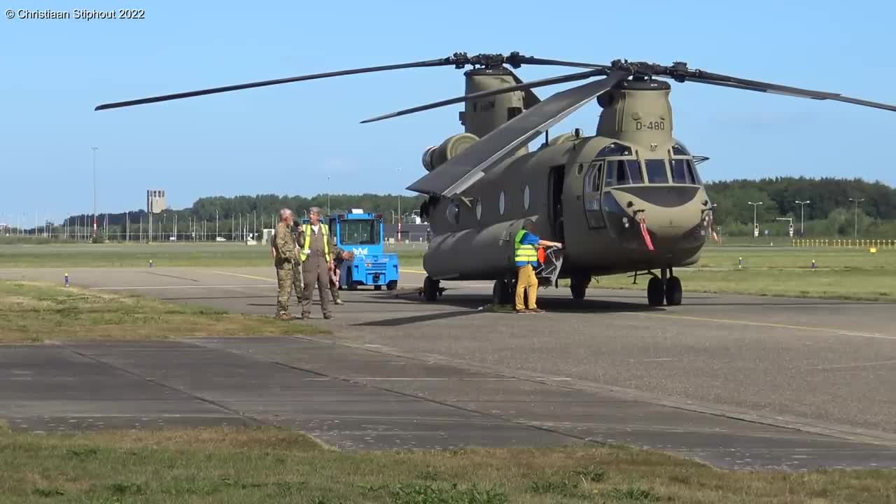 Military helicopter Chinook