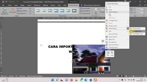 CARA IMPORT FOTO DI MS WORD