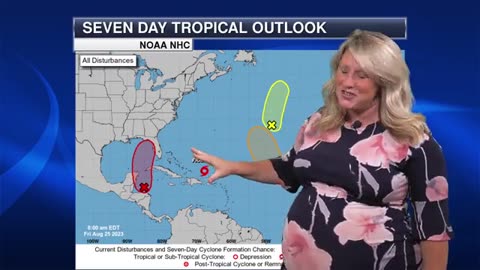 Closely monitoring the Tropical Outlook for the weekend 8/25