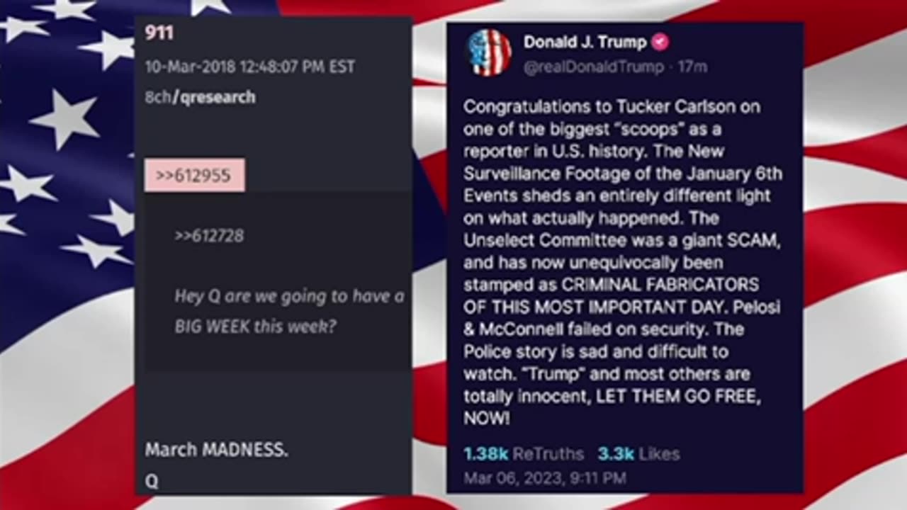 Q - MARCH MADNESS - INDICTMENTS UNSEALED - TRUMP VS OBAMA