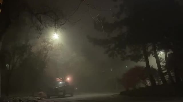 foggy nights #greenscreenvideo #fyp #foryoupage #foryou #landscape #trending