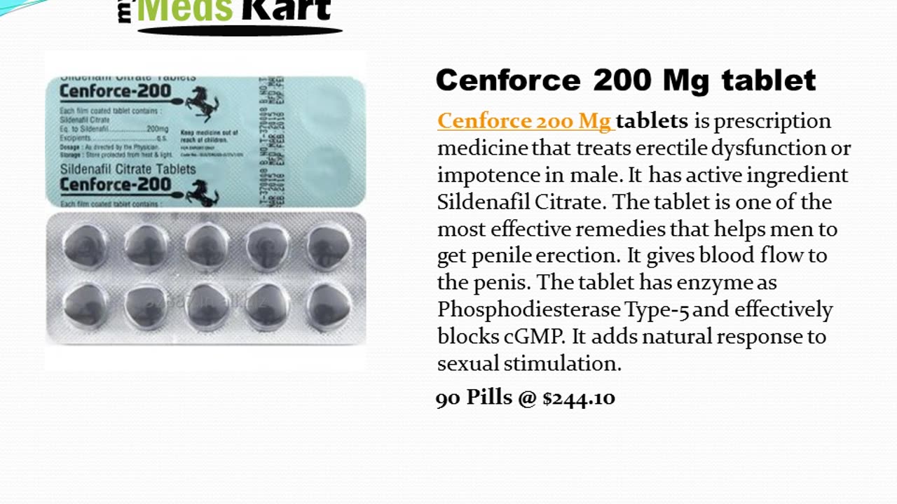 Cenforce 50 mg tablet