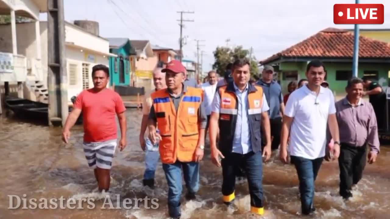 Terrible flood today in Brazil ||Brazil flooding 2022