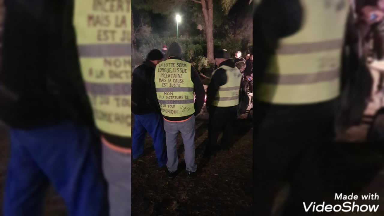 Le rond-point de Bandol, Gilets jaunes.