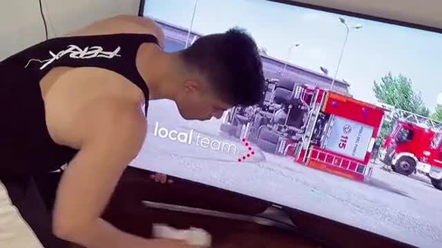 Told you to be careful when cleaning the TV. Did you get into trouble?
