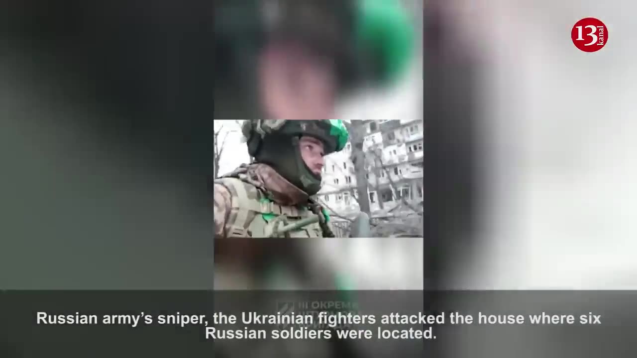 "Russian sniper is trying to shoot us"- Ukrainian soldiers seen walking in the streets of Bakhmut