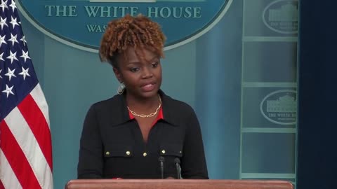 Karine Jean-Pierre physically walks away when questioned about Biden's response