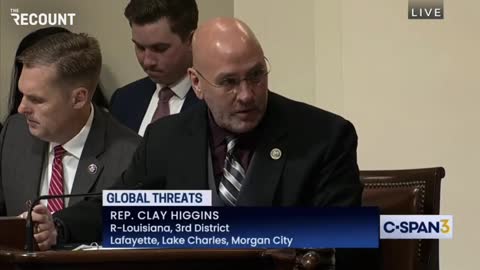 Clay Higgins Toys with DHS Secretary Mayorkas