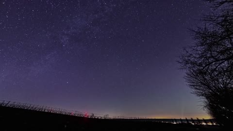 Smooth Jazz Plays during A Starry Night Sky