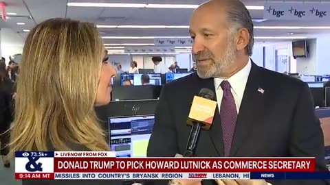 Trump to nominate Howard Lutnick as Commerce secretary | LiveNOW from FOX