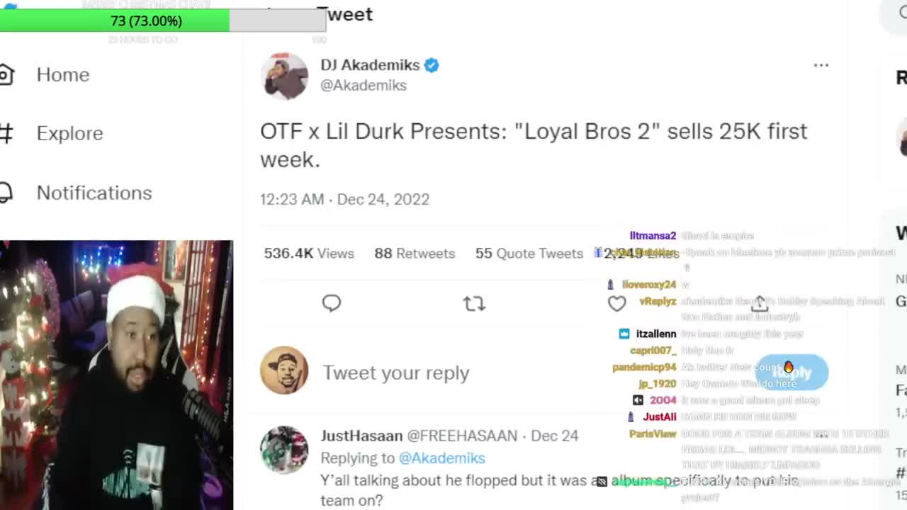 DJ Akademiks speaks on OTF x Lil Durk presents: “loyal Bros 2” selling 25k first week!