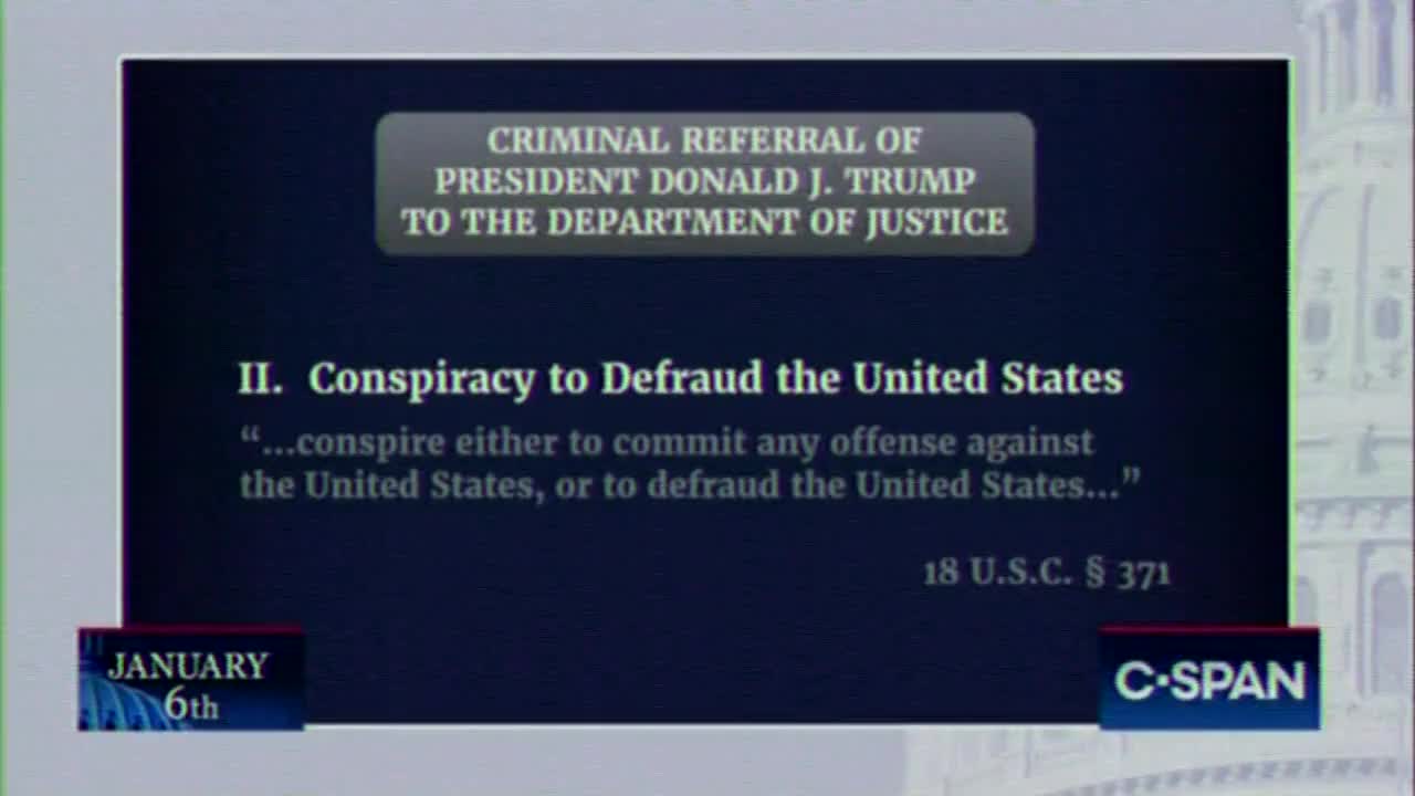 SHAM Jan 6 committee votes unanimously to refer criminal charges to DOJ