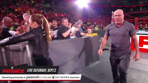 FULL SEGMENT__Kurt angle and Ronda Rousey challenge Triple H and Stephanie