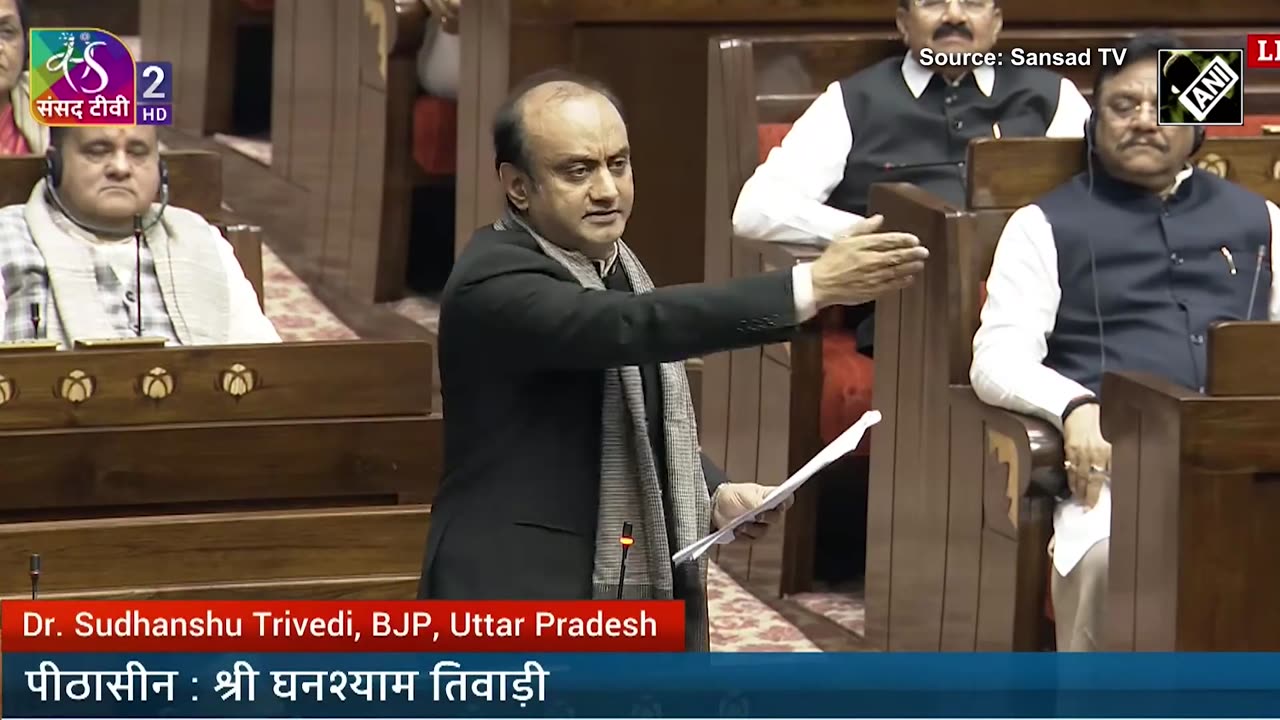 From 1971 war to Shah Bano case, Sudhanshu Trivedi's fiery speech against Congress in Rajya Sabha