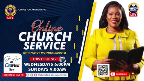 LIVE CHURCH SERVICE WITH PASTOR MOIPONE MOLOTSI