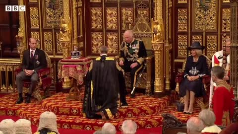 Prince Charles sits in for Queen to open UK Parliament - BBC News