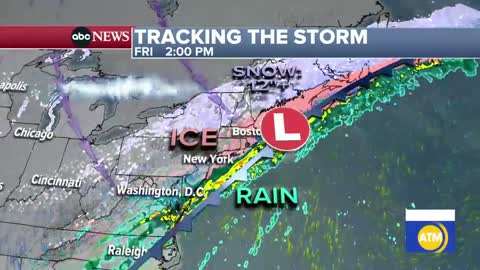 Massive winter storms heads into the Northeast