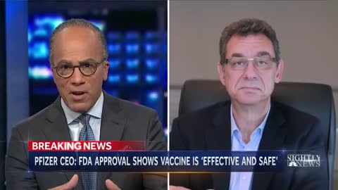 En DIRECT à la télévision américaine le cou du PDG de Pfizer fait un mouvement plus qu'étrange