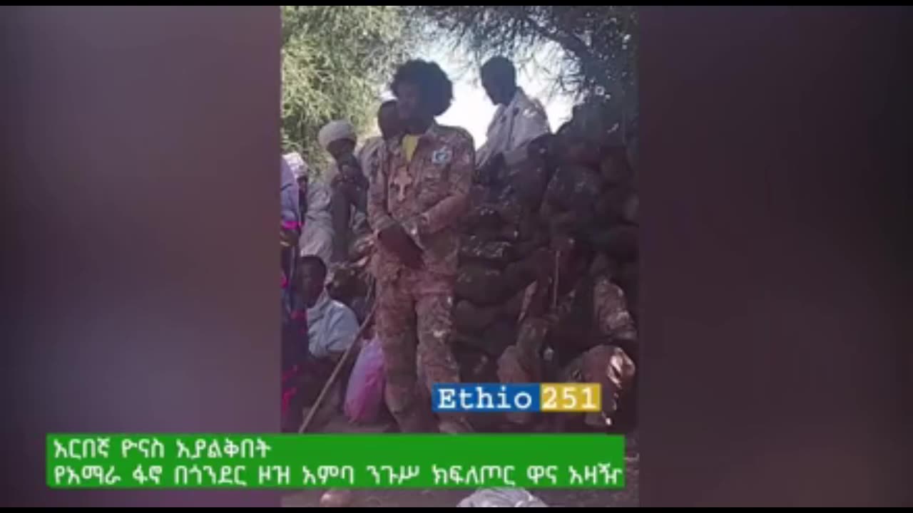 የአማራ ፋኖ በጎንደር ዞዝ አምባ ንጉስ ክፍለ ጦር ዋና አዛዥ ከሆነው አርበኛ ዮናስ አያልቅበት ጋር የተደረገ ቆይታ