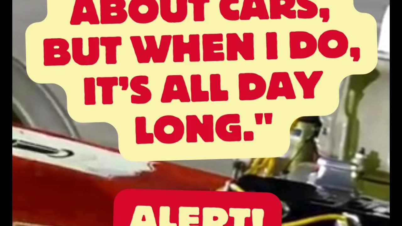 I DONT ALWAYS TALK ABOUT CARS