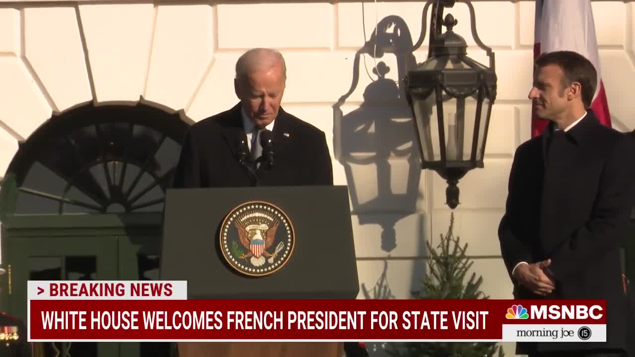 Biden welcomes Macron to White House for state visit