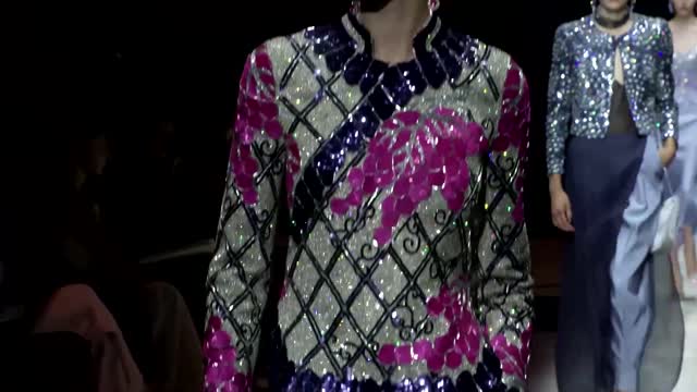 Armani dazzles Paris with a sparkling couture show