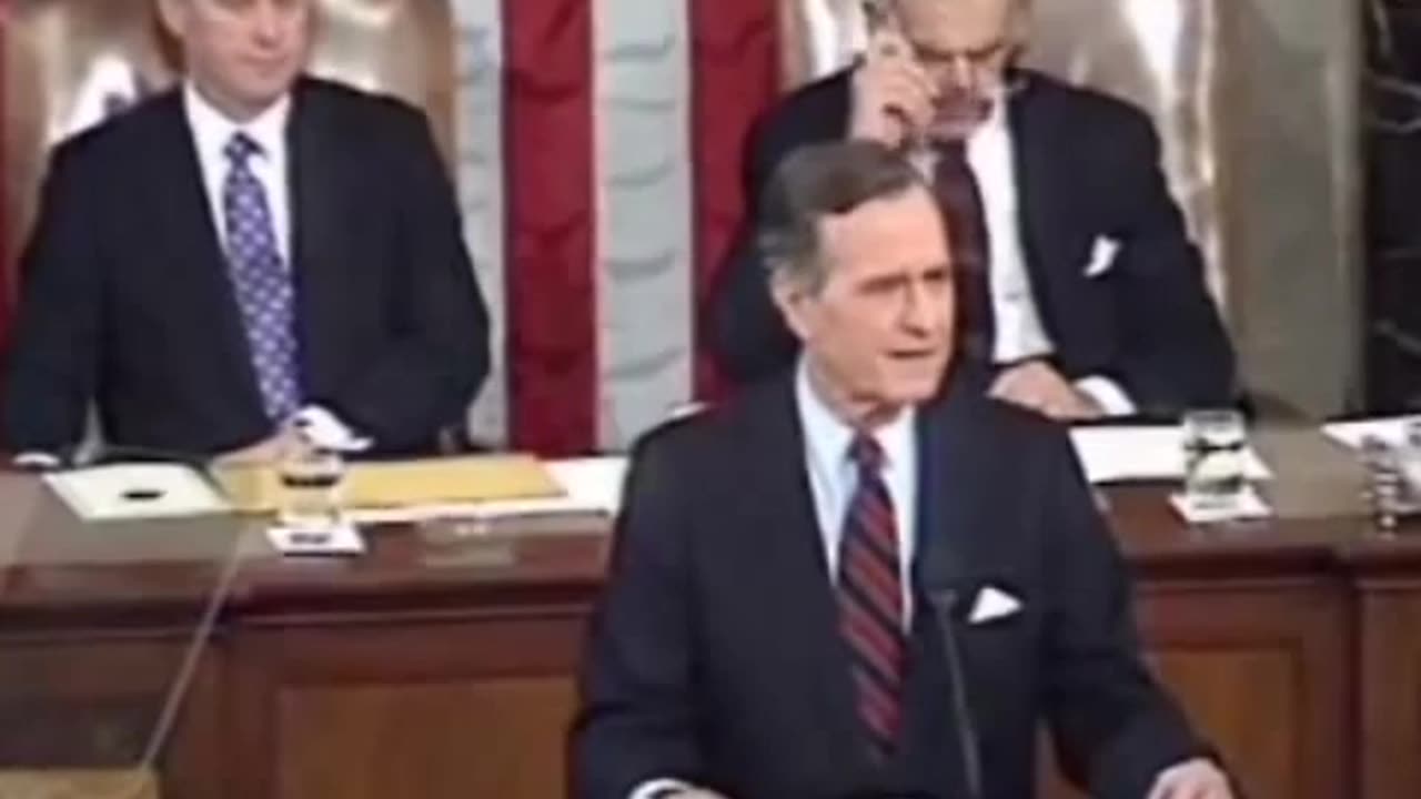 GEORGE H W BUSH - NEW WORLD ORDER - State of the Union -Jan 1991