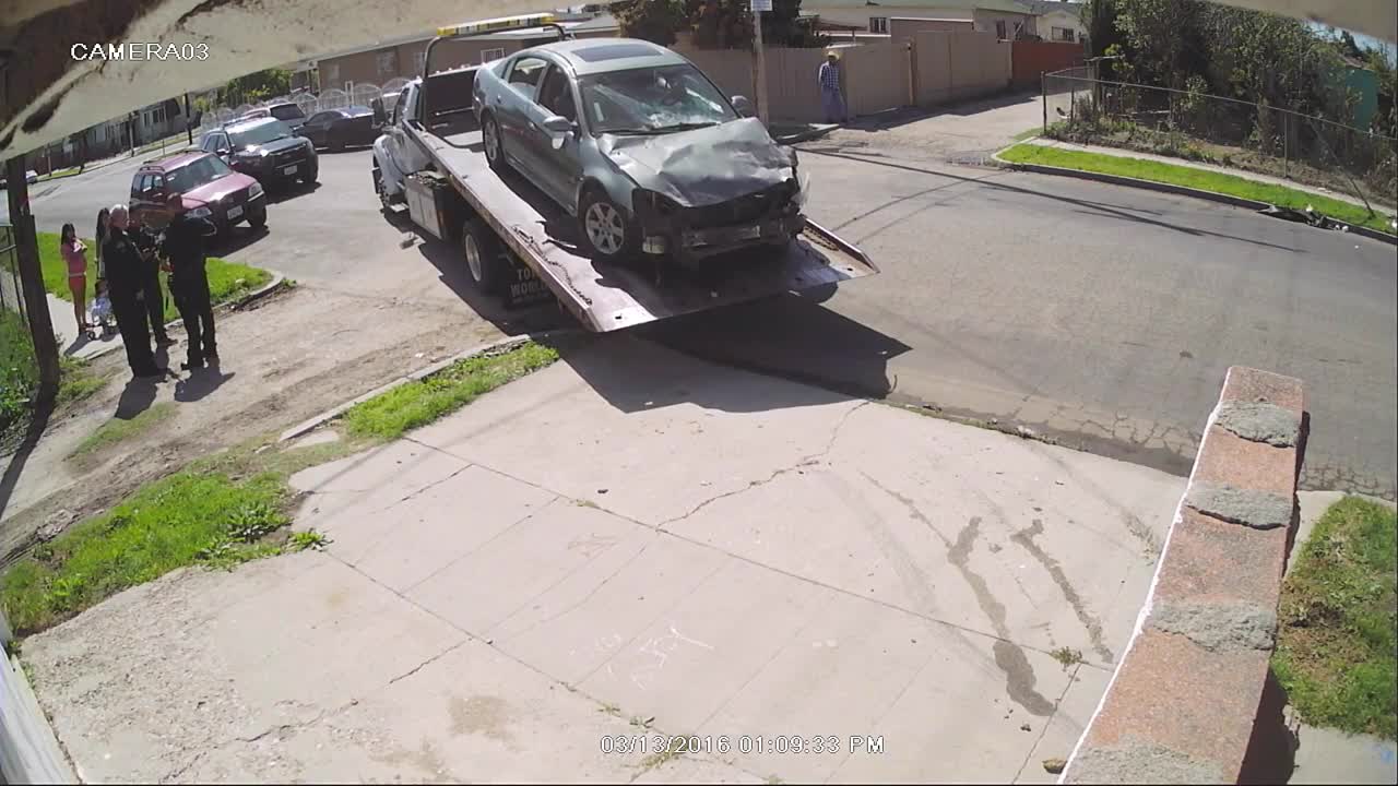 Drunk Driver Slams Into Cinder Block Wall