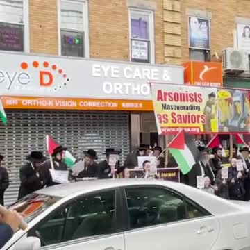 New York's Orthodox Jewish community demonstrates Sunday to show solidarity with Palestine