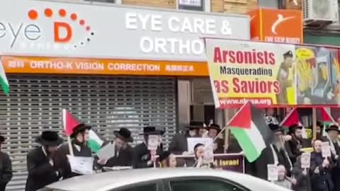 New York's Orthodox Jewish community demonstrates Sunday to show solidarity with Palestine