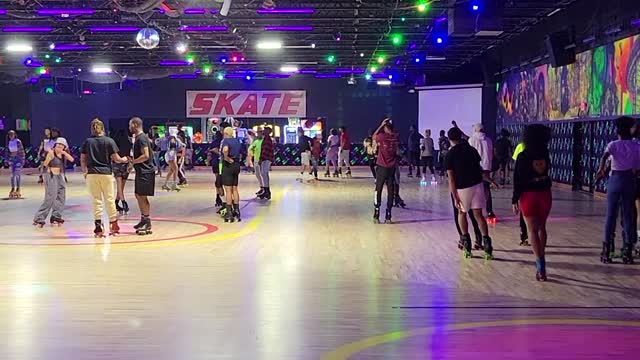 Rollerskating adult skate in Webster, Texas