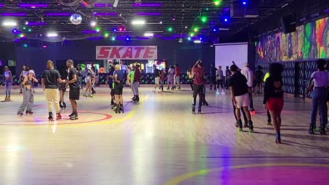 Rollerskating adult skate in Webster, Texas