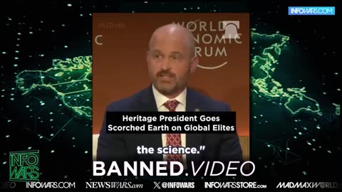 Heritage Foundation Presiden tell WEF "We are coming after the Elites"