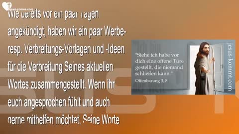 Vorlagen & Ideen für die Verbreitung der Worte Jesu ❤️ jesus-kommt.com & trompete-gottes.com