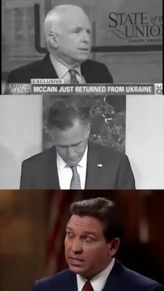 Ron DeSantis & John McCain & Mitt Romney = The Establishment “Russia is a Gas Station”