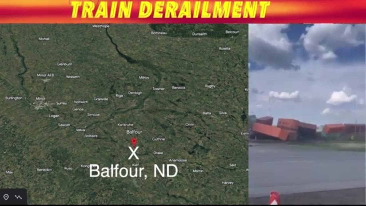 North Dakota - Train Derailment Carrying Some Hazardous Materials